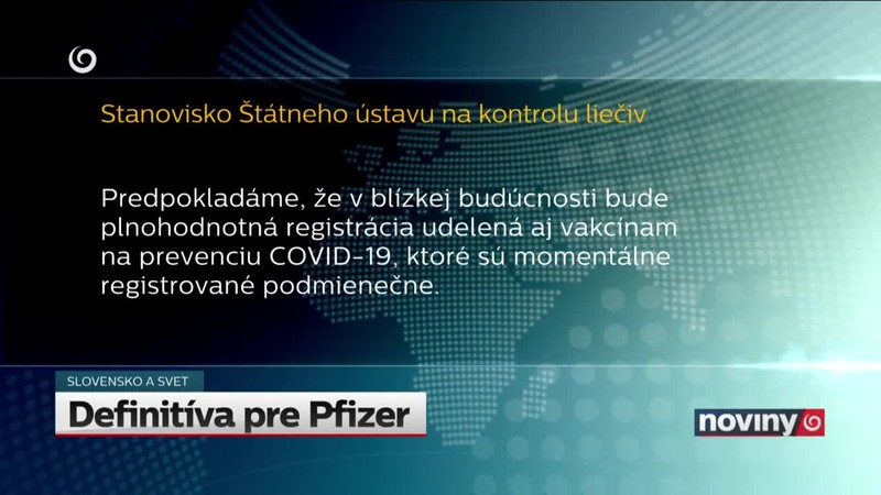 Definitíva pre Pfizer