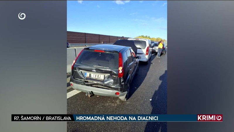 HROMADNÁ NEHODA NA DIAĽNICI /