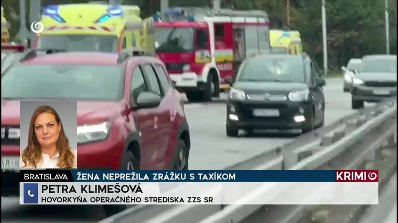 ŽENA NEPREŽILA ZRÁŽKU S TAXÍKOM