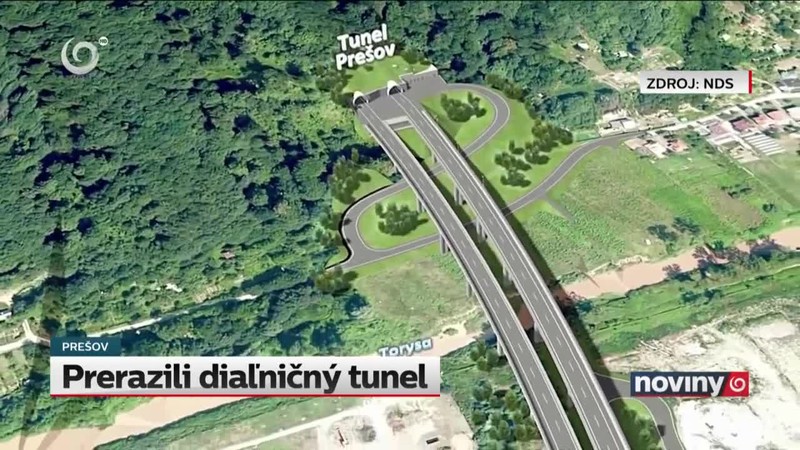 Prerazili diaľničný tunel