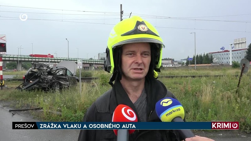 ZRÁŽKA VLAKU A OSOBNÉHO AUTA