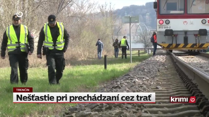 Nešťastie pri prechádzaní cez trať
