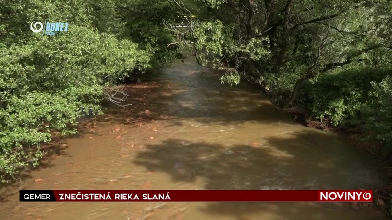 ZNEČISTENÁ RIEKA SLANÁ