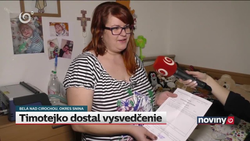 Timotejko dostal vysvedčenie