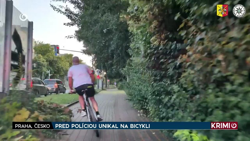 PRED POLÍCIOU UNIKAL NA BICYKLI