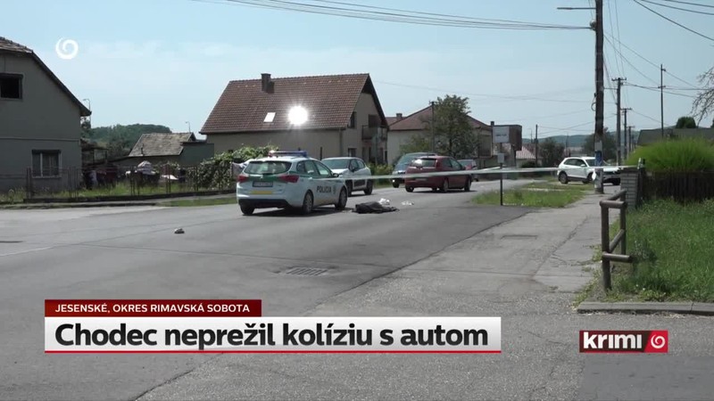 Chodec neprežil kolíziu s autom