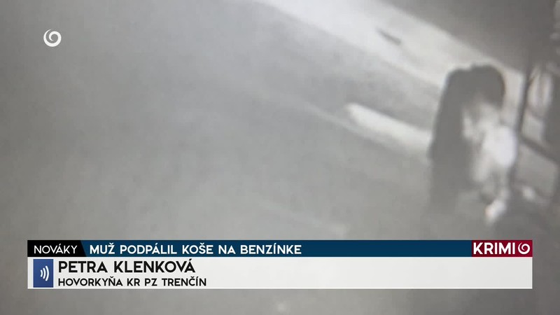 MUŽ PODPÁLIL KOŠE NA BENZÍNKE