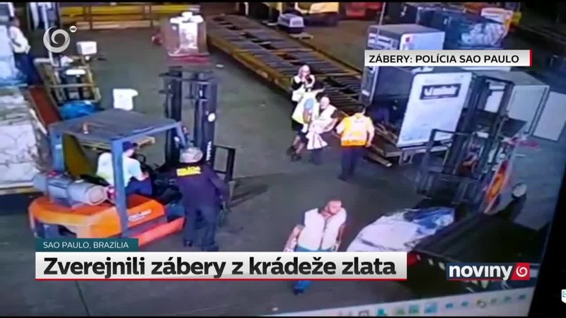 Zverejnili zábery z krádeže zlata