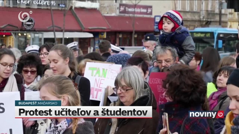 Protest učiteľov a študentov