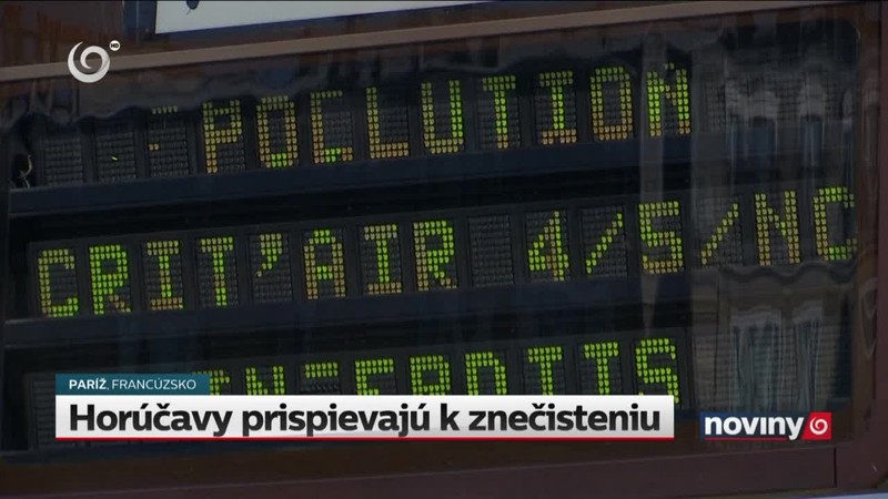Horúčavy prispievajú k znečisteniu