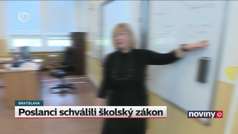Poslanci schválili školský zákon