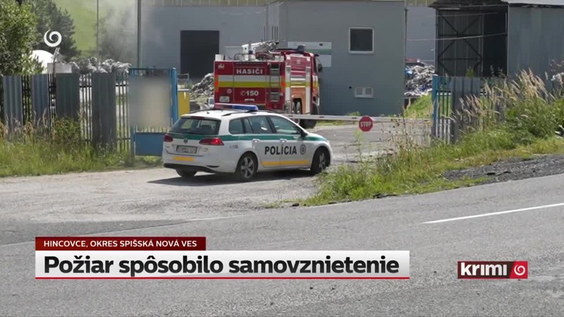 Požiar spôsobilo samovznietenie