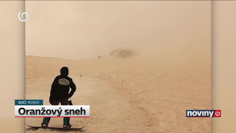 Oranžový sneh