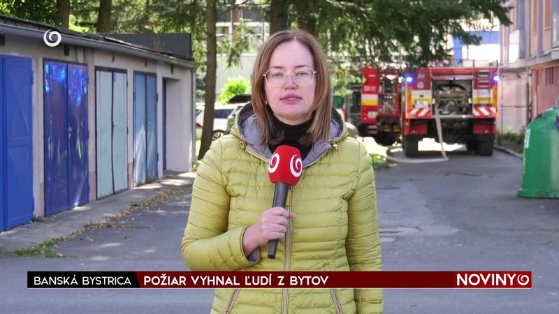 POŽIAR VYHNAL ĽUDÍ Z BYTOV