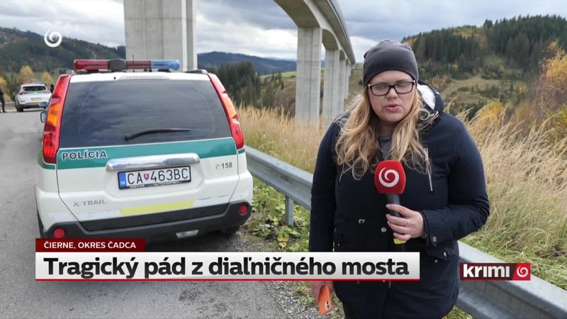 Tragický pád z diaľničného mosta