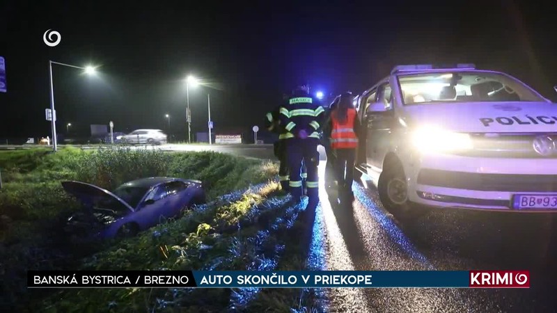 AUTO SKONČILO V PRIEKOPE