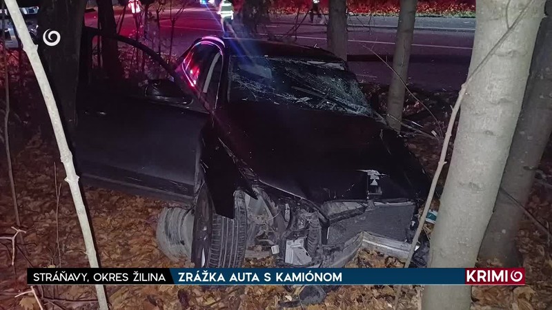 ZRÁŽKA AUTA S KAMIÓNOM