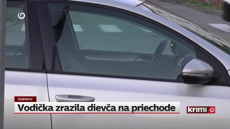 Vodička zrazila dievča na priechode