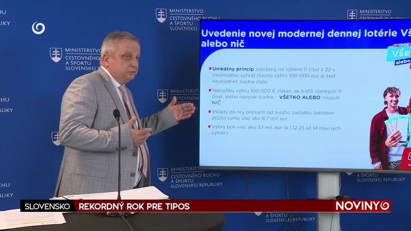 REKORDNÝ ROK PRE TIPOS