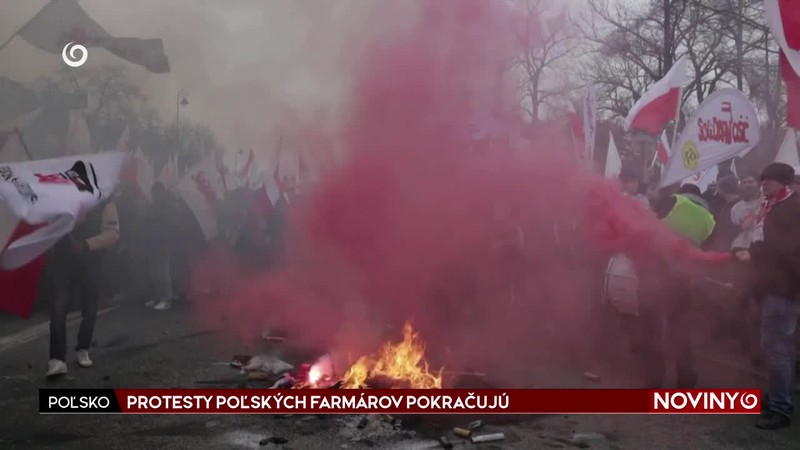PROTESTY POĽSKÝCH FARMÁROV POKRAČUJÚ