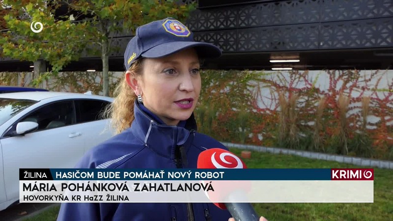 HASIČOM BUDE POMÁHAŤ NOVÝ ROBOT