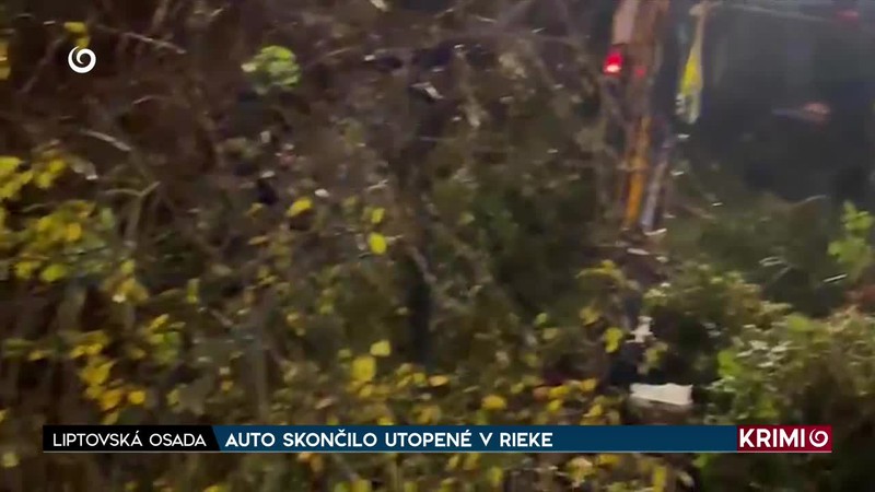 AUTO SKONČILO UTOPENÉ V RIEKE