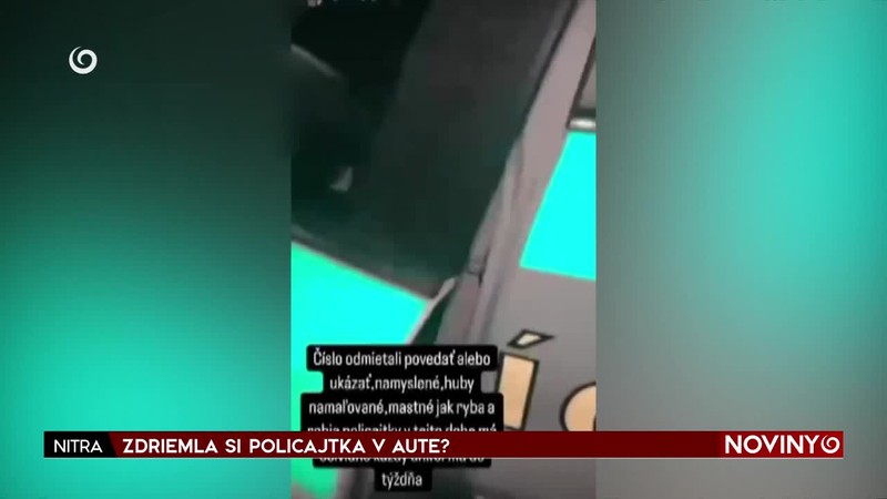 ZDRIEMLA SI POLICAJTKA V AUTE?