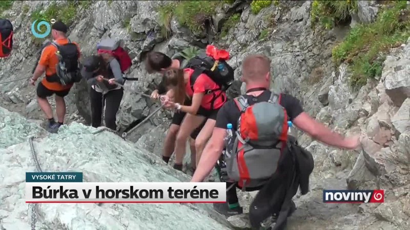 Búrka v horskom teréne