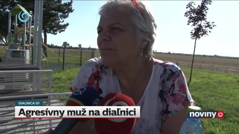 Agresívny muž na diaľnici