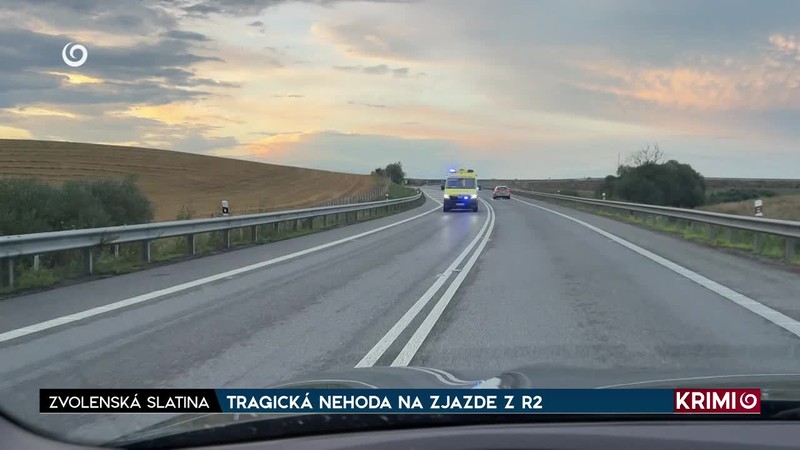 TRAGICKÁ NEHODA NA ZJAZDE Z R2