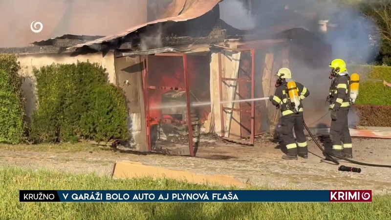 V GARÁŽI BOLO AUTO AJ PLYNOVÁ FĽAŠA