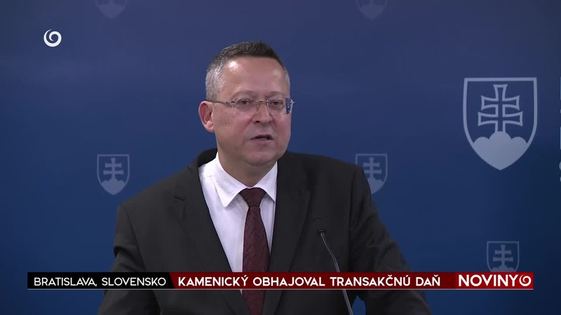 KAMENICKÝ OBHAJOVAL TRANSAKČNÚ DAŇ