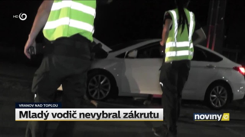 Mladý vodič nevybral zákrutu