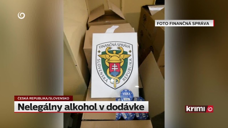 Nelegálny alkohol v dodávke