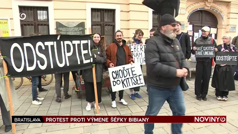 PROTEST PROTI VÝMENE ŠÉFKY BIBIANY