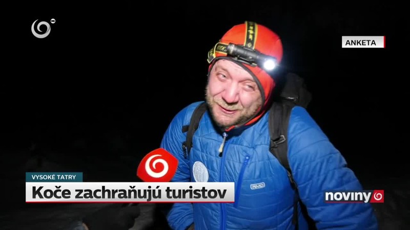 Koče zachraňujú turistov