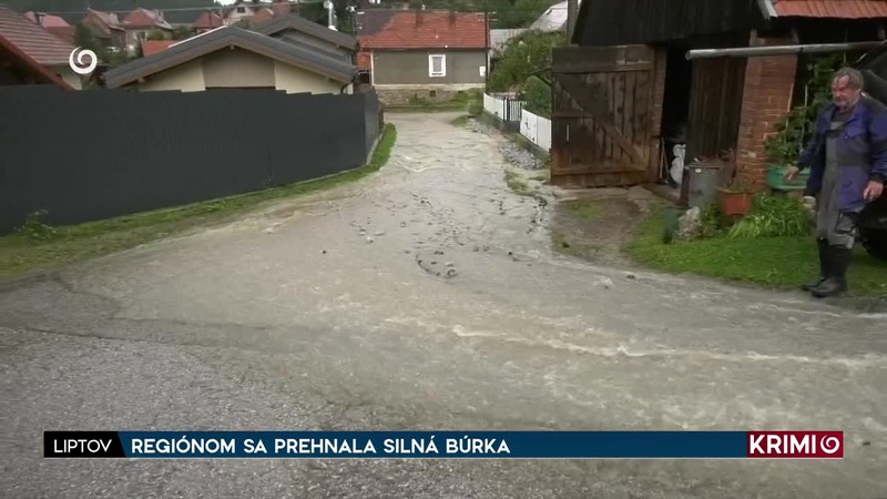 REGIÓNOM SA PREHNALA SILNÁ BÚRKA