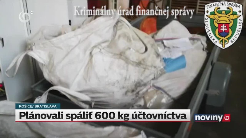 Plánovali spáliť 600 kg účtovníctva