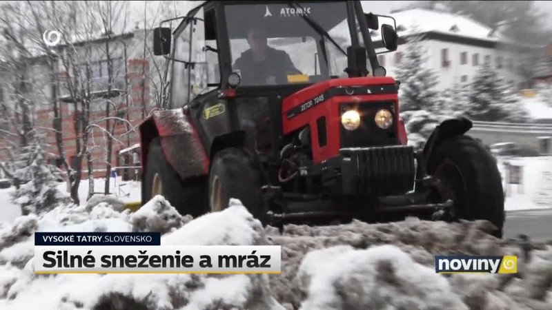 Silné sneženie a mráz