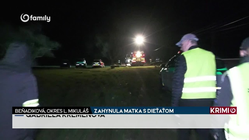ZAHYNULA MATKA S DIEŤAŤOM