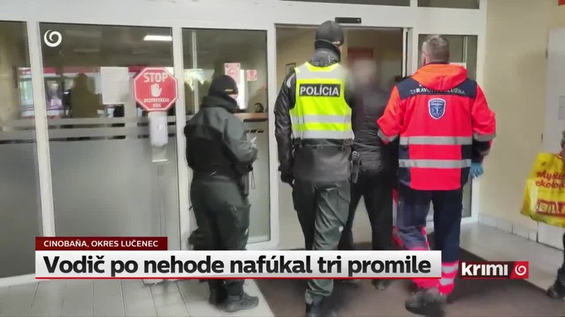 Vodič po nehode nafúkal tri promile
