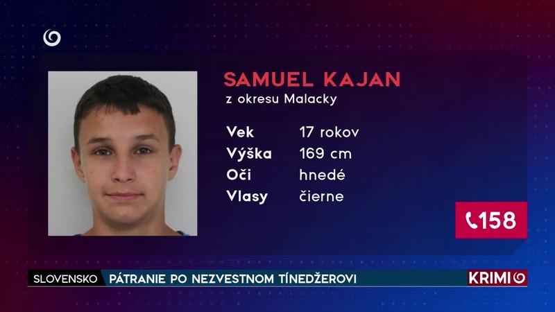 PÁTRANIE PO NEZVESTNOM TÍNEDŽEROVI