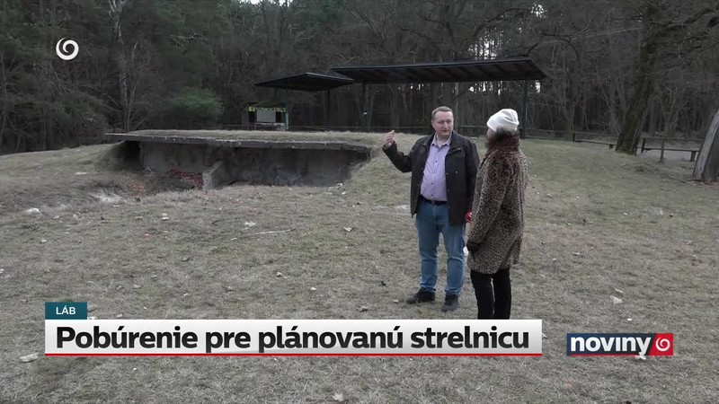 Pobúrenie pre plánovanú strelnicu