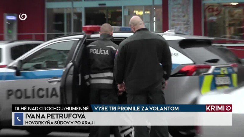 VYŠE TRI PROMILE ZA VOLANTOM