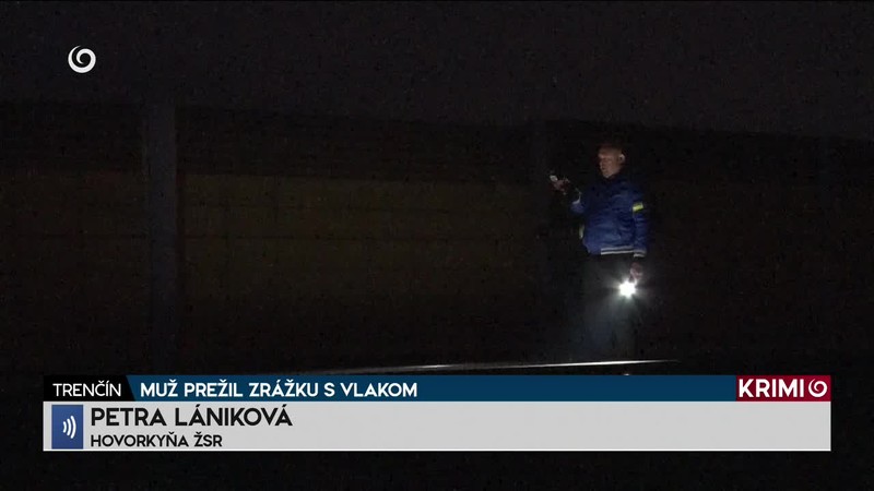 MUŽ PREŽIL ZRÁŽKU S VLAKOM