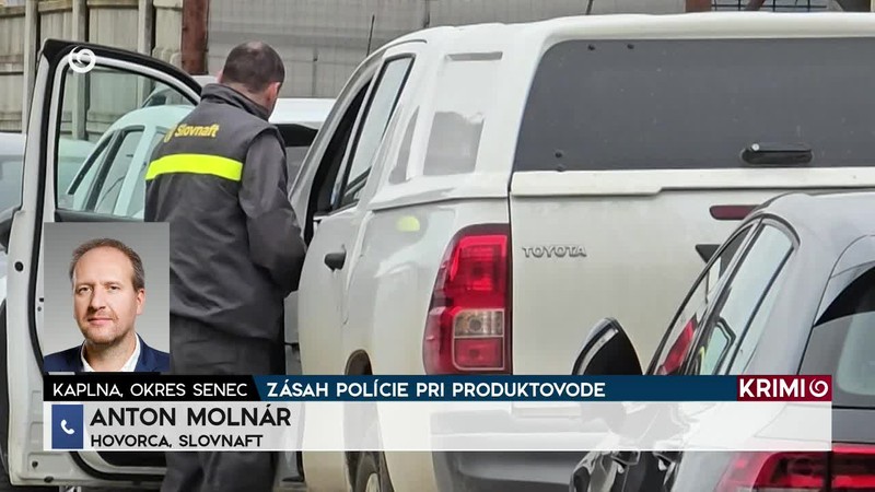 ZÁSAH POLÍCIE PRI PRODUKTOVODE