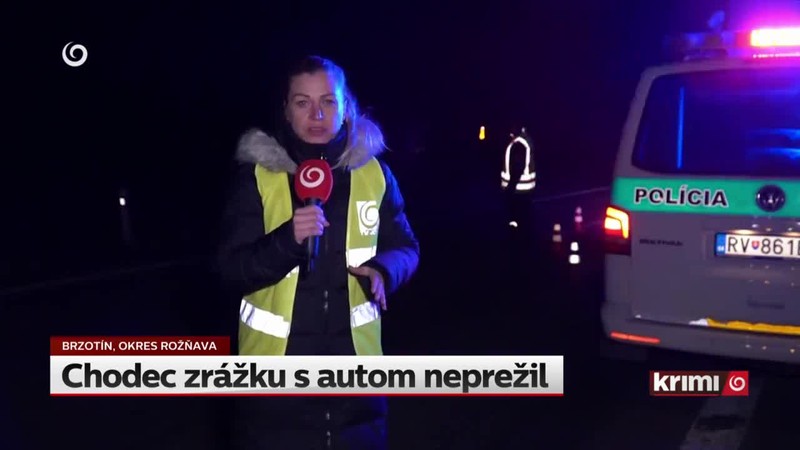 Chodec zrážku s autom neprežil