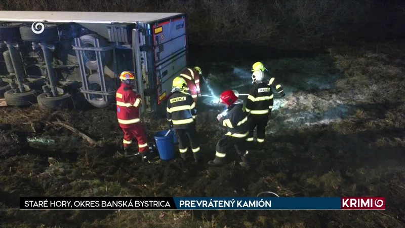 PREVRÁTENÝ KAMIÓN