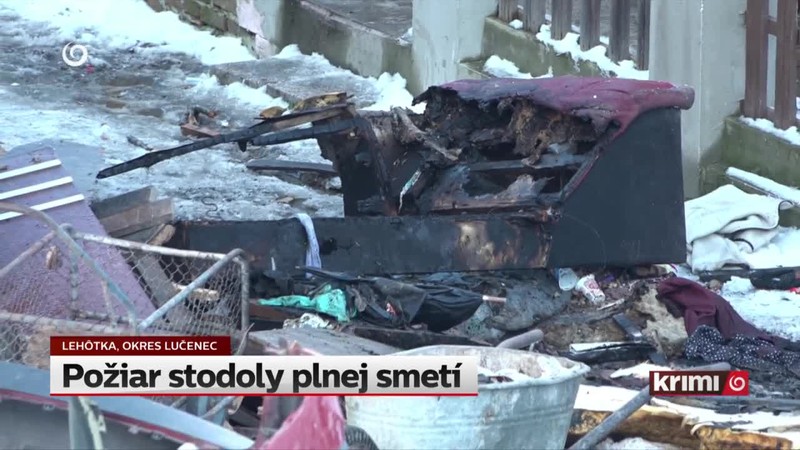 Požiar stodoly plnej smetí