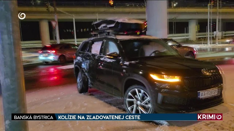 KOLÍZIE NA ZĽADOVATENEJ CESTE